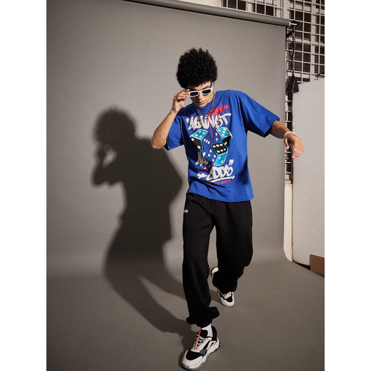 تيشيرت فضفاض مطبع بطبعة جرافيك ماسكلن ساسافراس × ستايلي-men-clothing-tshirtsandpolos-tshirts-image-6
