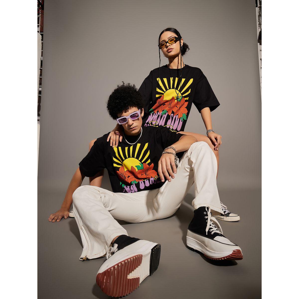 تيشيرت فضفاض مطبع بطبعة جرافيك ماسكلن ساسافراس × ستايلي-men-clothing-tshirtsandpolos-tshirts-image-2