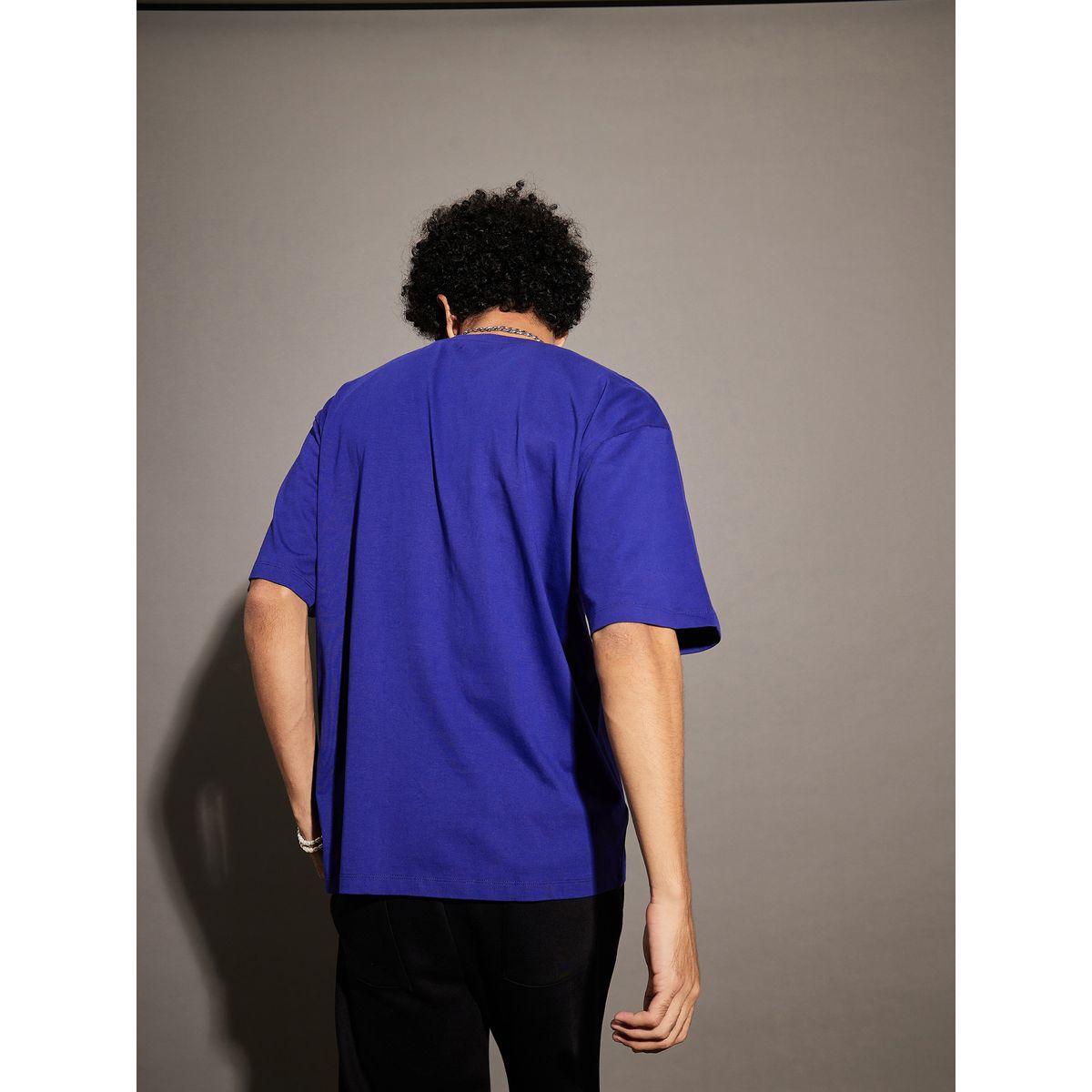 تيشيرت فضفاض مطبع بطبعة جرافيك ماسكلن ساسافراس × ستايلي-men-clothing-tshirtsandpolos-tshirts-image-4