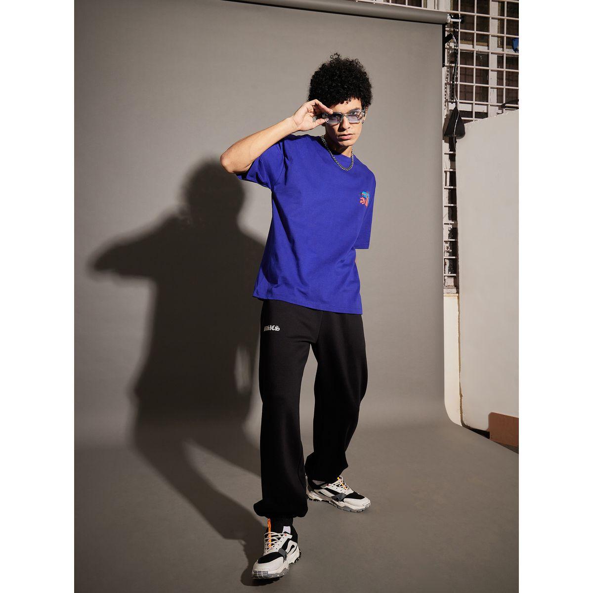 تيشيرت فضفاض مطبع بطبعة جرافيك ماسكلن ساسافراس × ستايلي-men-clothing-tshirtsandpolos-tshirts-image-2
