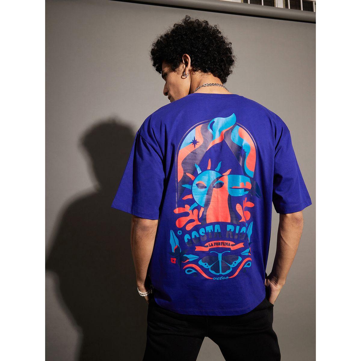 تيشيرت فضفاض مطبع بطبعة جرافيك ماسكلن ساسافراس × ستايلي-men-clothing-tshirtsandpolos-tshirts-image-5
