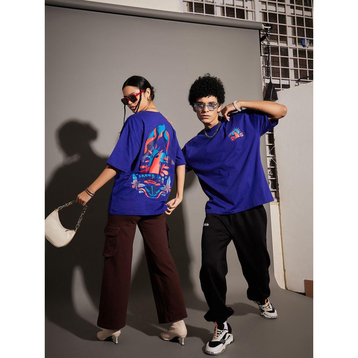 تيشيرت فضفاض مطبع بطبعة جرافيك ماسكلن ساسافراس × ستايلي-men-clothing-tshirtsandpolos-tshirts-image-6
