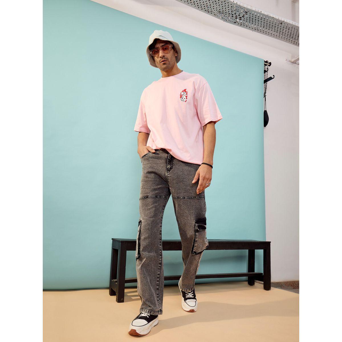 تيشيرت فضفاض مطبع بطبعة جرافيك ماسكلن ساسافراس × ستايلي-men-clothing-tshirtsandpolos-tshirts-image-2