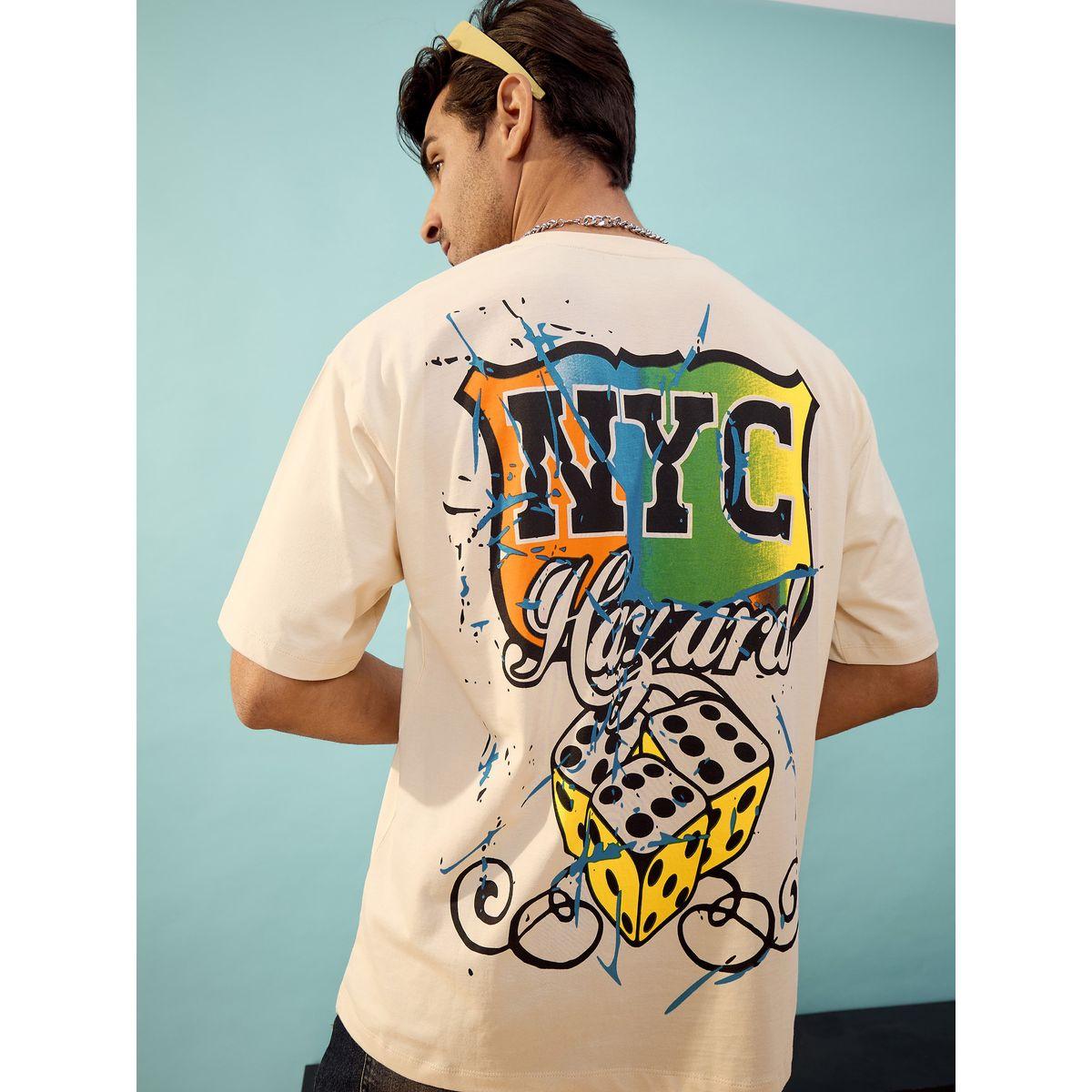 تيشيرت فضفاض مطبع بطبعة جرافيك ماسكلن ساسافراس × ستايلي-men-clothing-tshirtsandpolos-tshirts-image-5