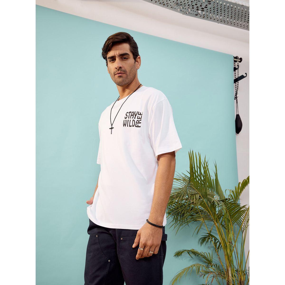 تيشيرت فضفاض مطبع بطبعة جرافيك ماسكلن ساسافراس × ستايلي-men-clothing-tshirtsandpolos-tshirts-image-3