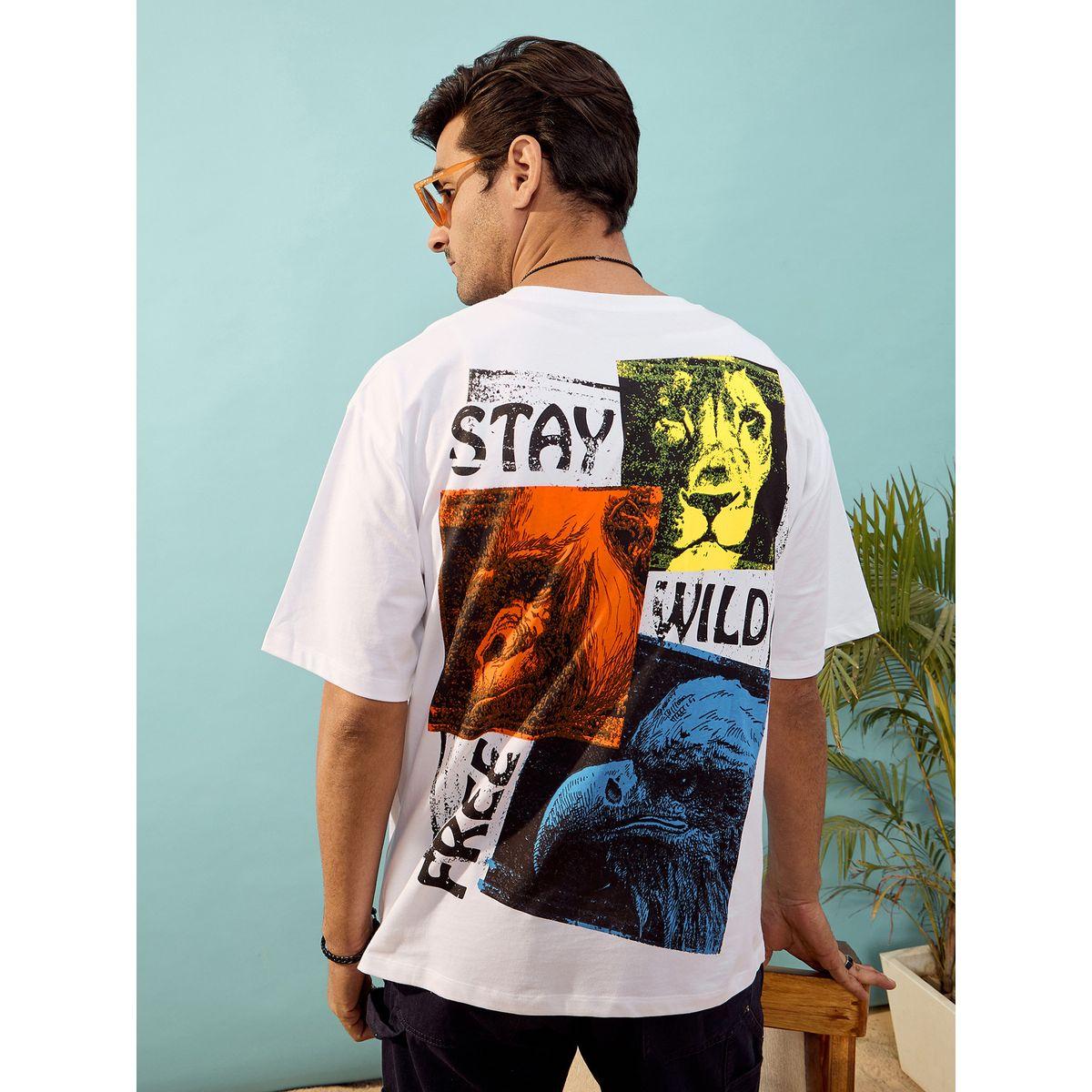 تيشيرت فضفاض مطبع بطبعة جرافيك ماسكلن ساسافراس × ستايلي-men-clothing-tshirtsandpolos-tshirts-image-6