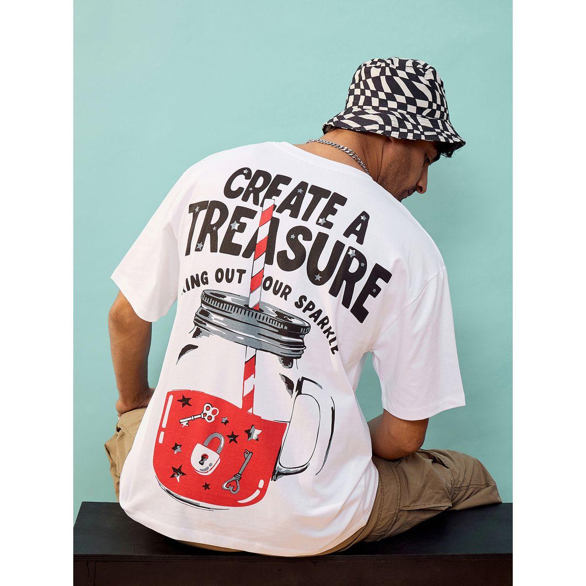 تيشيرت فضفاض مطبع بطبعة جرافيك ماسكلن ساسافراس × ستايلي-men-clothing-tshirtsandpolos-tshirts-image-1