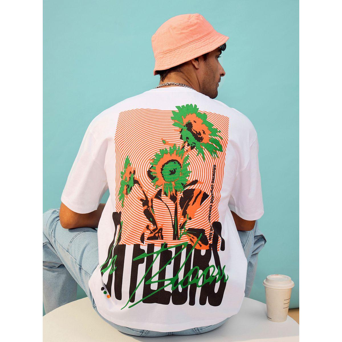 تيشيرت فضفاض مطبع بطبعة جرافيك ماسكلن ساسافراس × ستايلي-men-clothing-tshirtsandpolos-tshirts-image-1