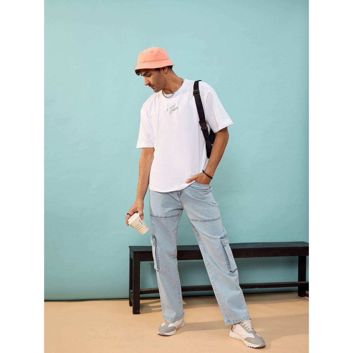 تيشيرت فضفاض مطبع بطبعة جرافيك ماسكلن ساسافراس × ستايلي-men-clothing-tshirtsandpolos-tshirts-image-2