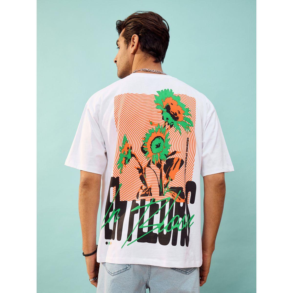 تيشيرت فضفاض مطبع بطبعة جرافيك ماسكلن ساسافراس × ستايلي-men-clothing-tshirtsandpolos-tshirts-image-5