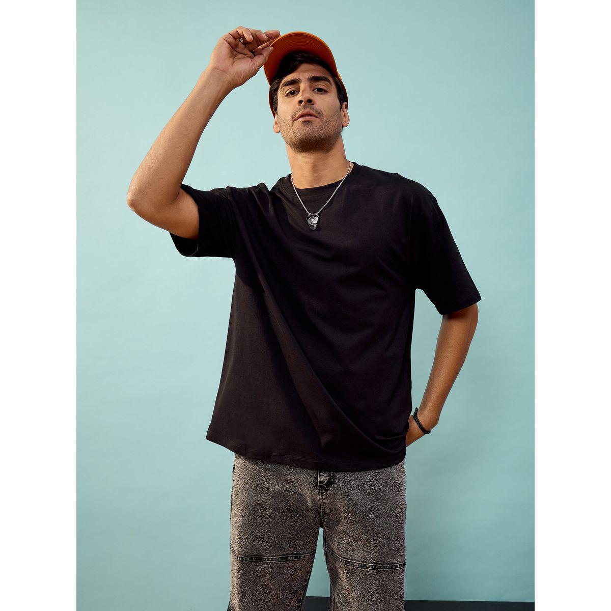 تيشيرت فضفاض مطبع بطبعة جرافيك ماسكلن ساسافراس × ستايلي-men-clothing-tshirtsandpolos-tshirts-image-2