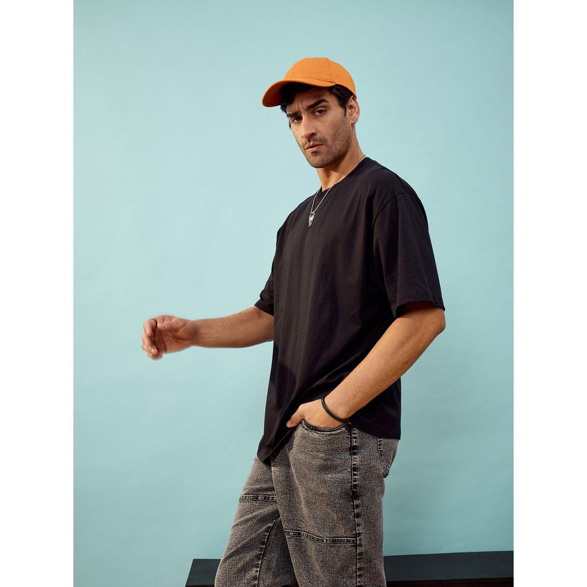 تيشيرت فضفاض مطبع بطبعة جرافيك ماسكلن ساسافراس × ستايلي-men-clothing-tshirtsandpolos-tshirts-image-3