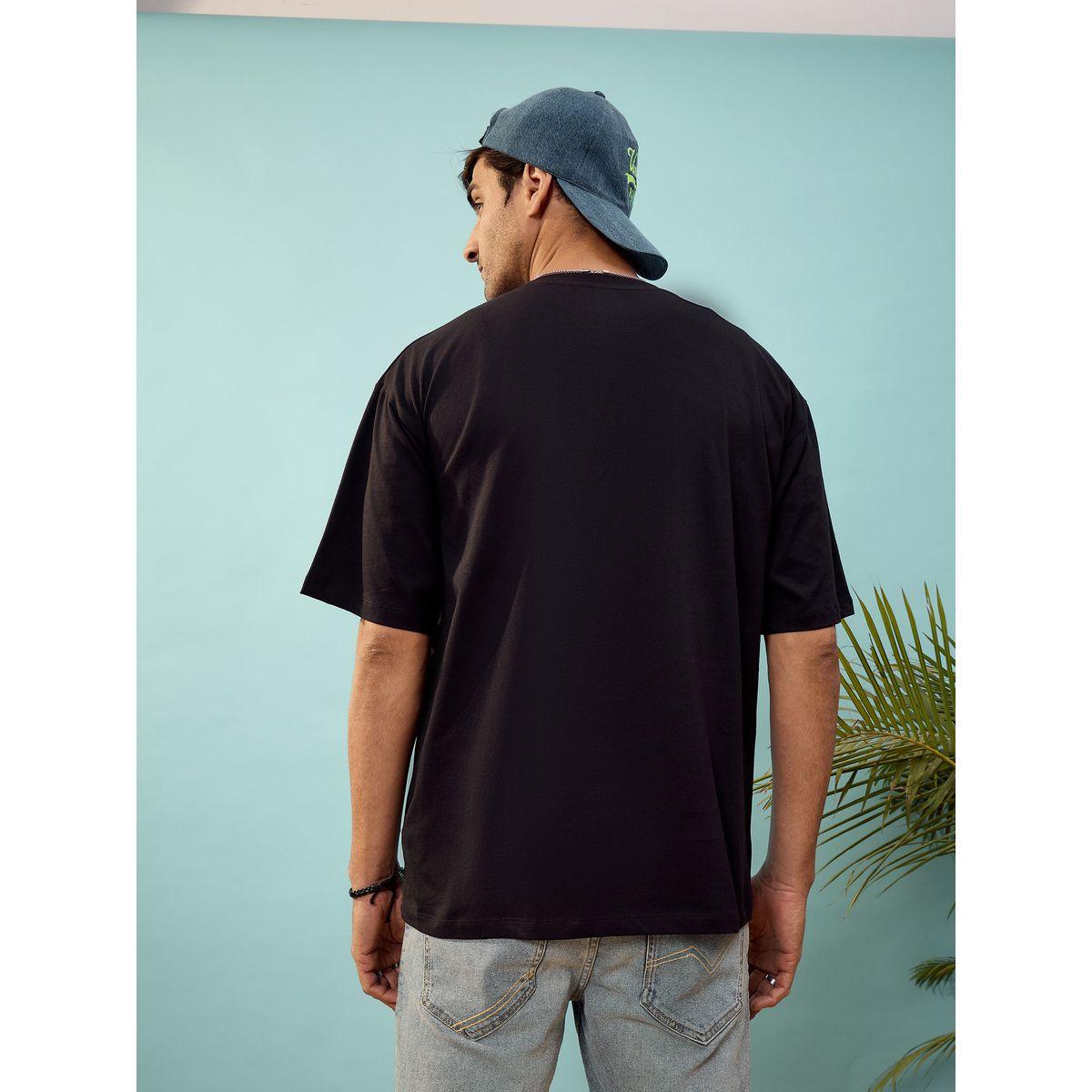 تيشيرت فضفاض مطبع بطبعة جرافيك ماسكلن ساسافراس × ستايلي-men-clothing-tshirtsandpolos-tshirts-image-5