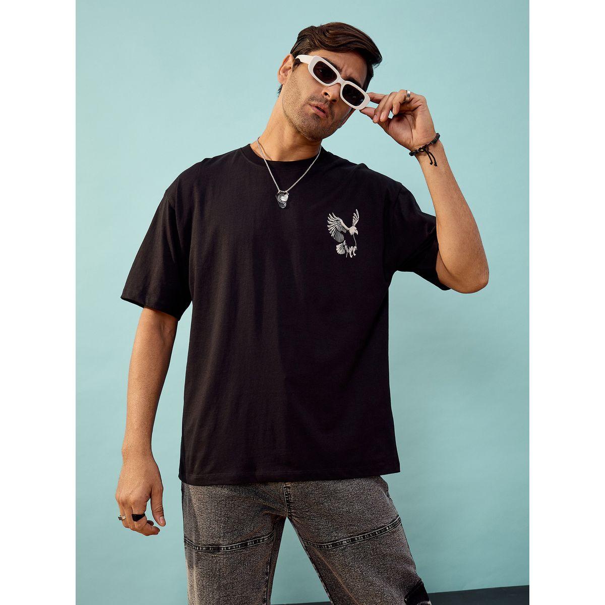 تيشيرت فضفاض مطبع بطبعة جرافيك ماسكلن ساسافراس × ستايلي-men-clothing-tshirtsandpolos-tshirts-image-2