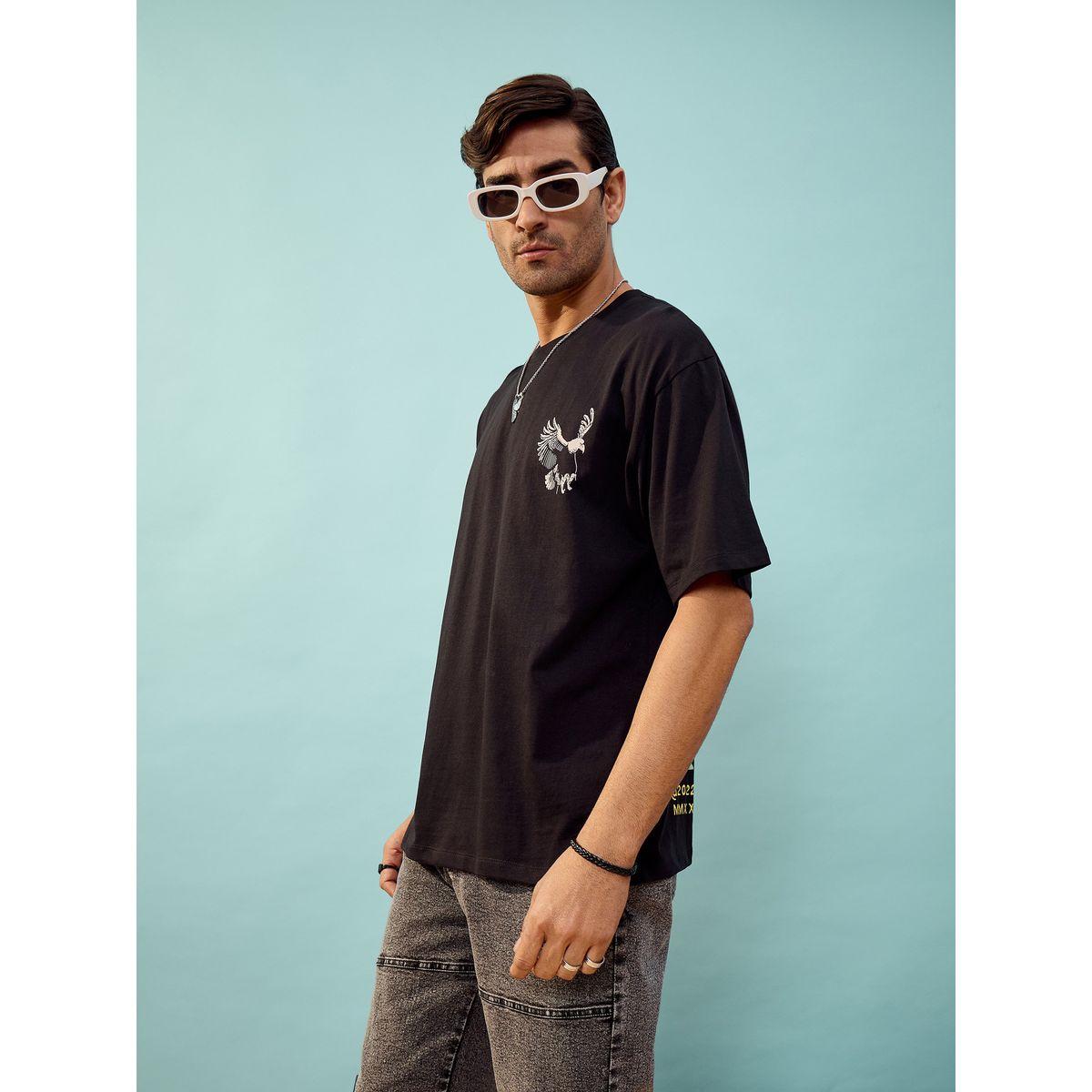 Mascln Sassafras X Styli  Never Again Graphic Print Oversized T-Shirt-men-clothing-tshirtsandpolos-tshirts-image-3