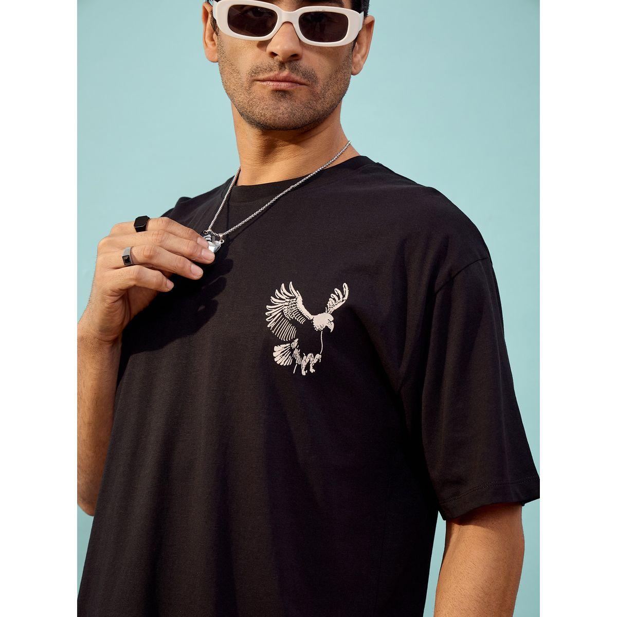 تيشيرت فضفاض مطبع بطبعة جرافيك ماسكلن ساسافراس × ستايلي-men-clothing-tshirtsandpolos-tshirts-image-4