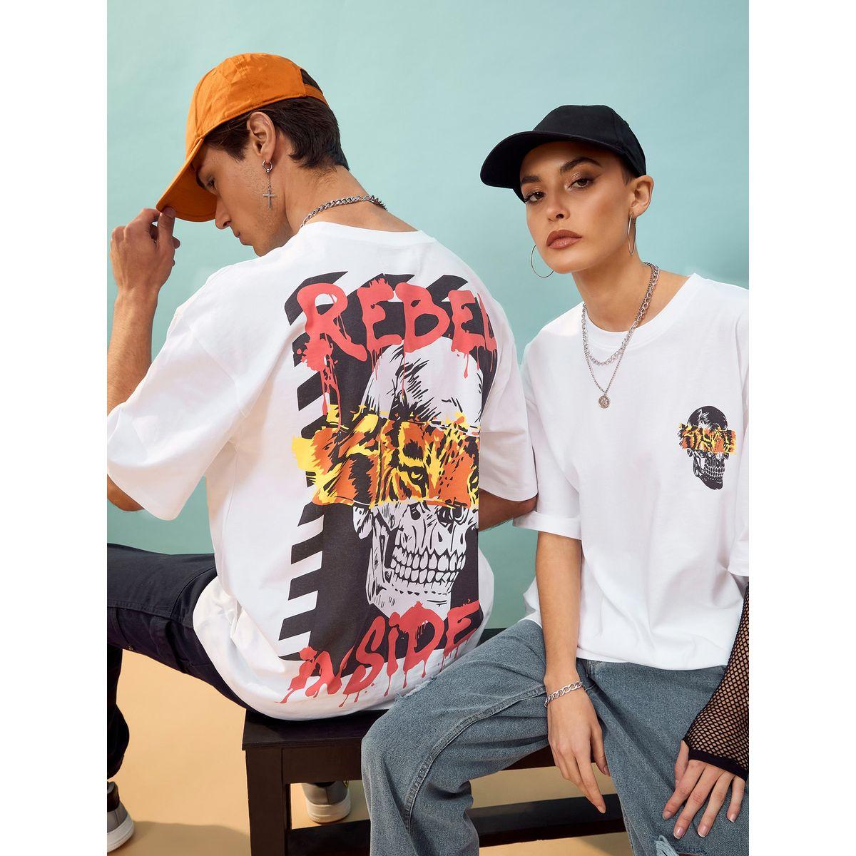 تيشيرت فضفاض مطبع بطبعة جرافيك ماسكلن ساسافراس × ستايلي-men-clothing-tshirtsandpolos-tshirts-image-1