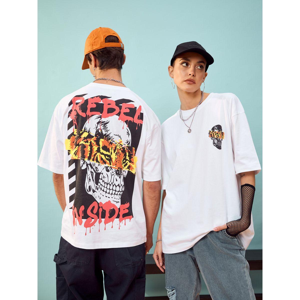 تيشيرت فضفاض مطبع بطبعة جرافيك ماسكلن ساسافراس × ستايلي-men-clothing-tshirtsandpolos-tshirts-image-2