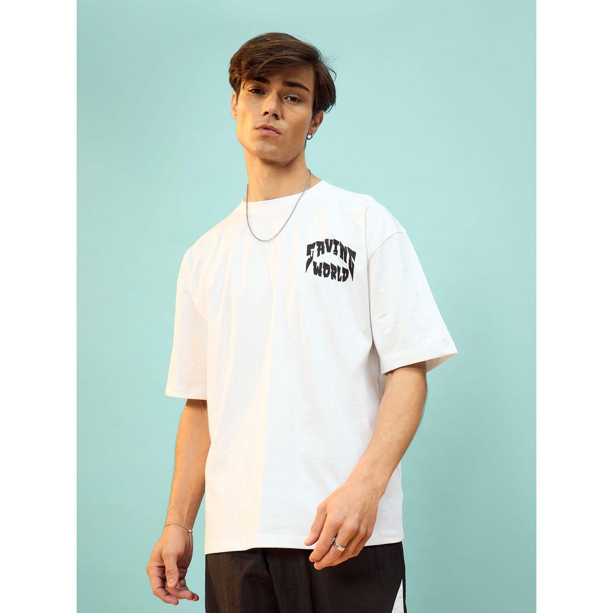 Mascln Sassafras X Styli  Saving World Graphic Print Oversized T-Shirt-men-clothing-tshirtsandpolos-tshirts-image-2