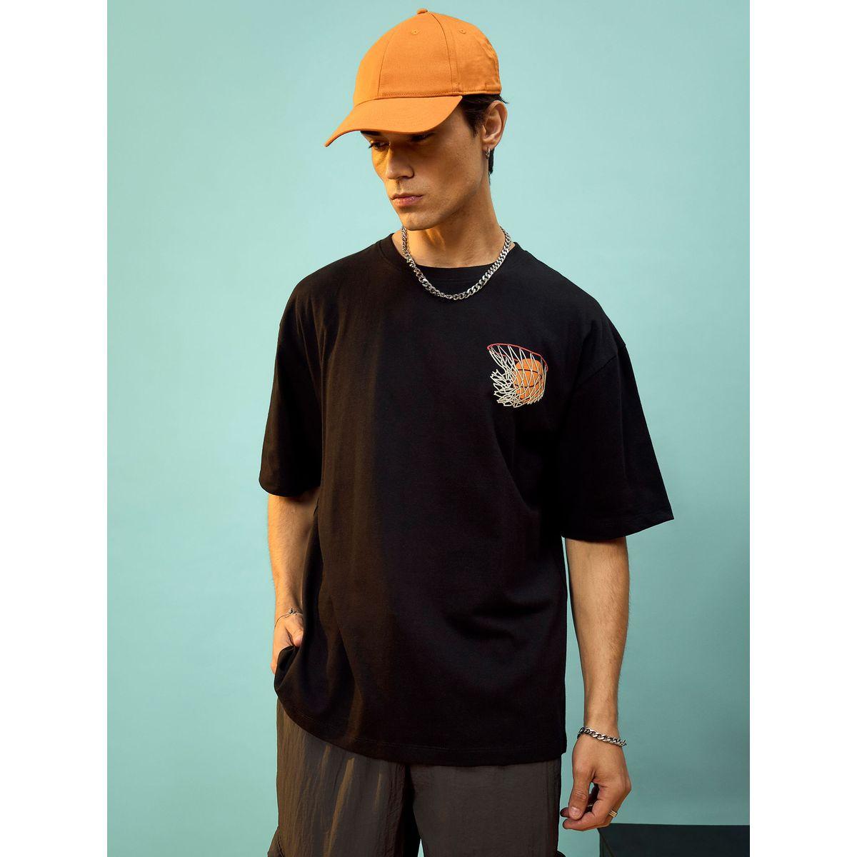 تيشيرت فضفاض مطبع بطبعة جرافيك ماسكلن ساسافراس × ستايلي-men-clothing-tshirtsandpolos-tshirts-image-2