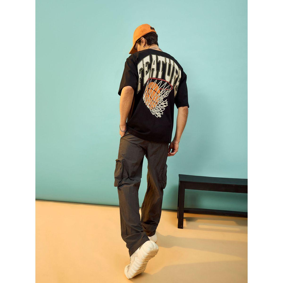 تيشيرت فضفاض مطبع بطبعة جرافيك ماسكلن ساسافراس × ستايلي-men-clothing-tshirtsandpolos-tshirts-image-7