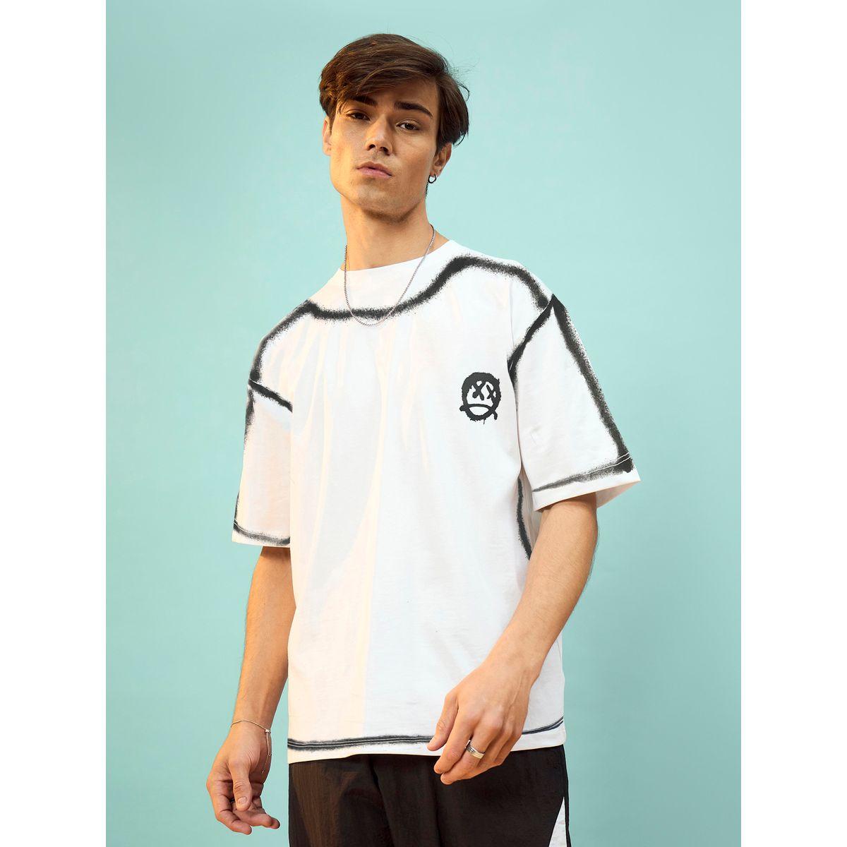 Mascln Sassafras X Styli  Printed Panel Oversized T-Shirt-men-clothing-tshirtsandpolos-tshirts-image-1
