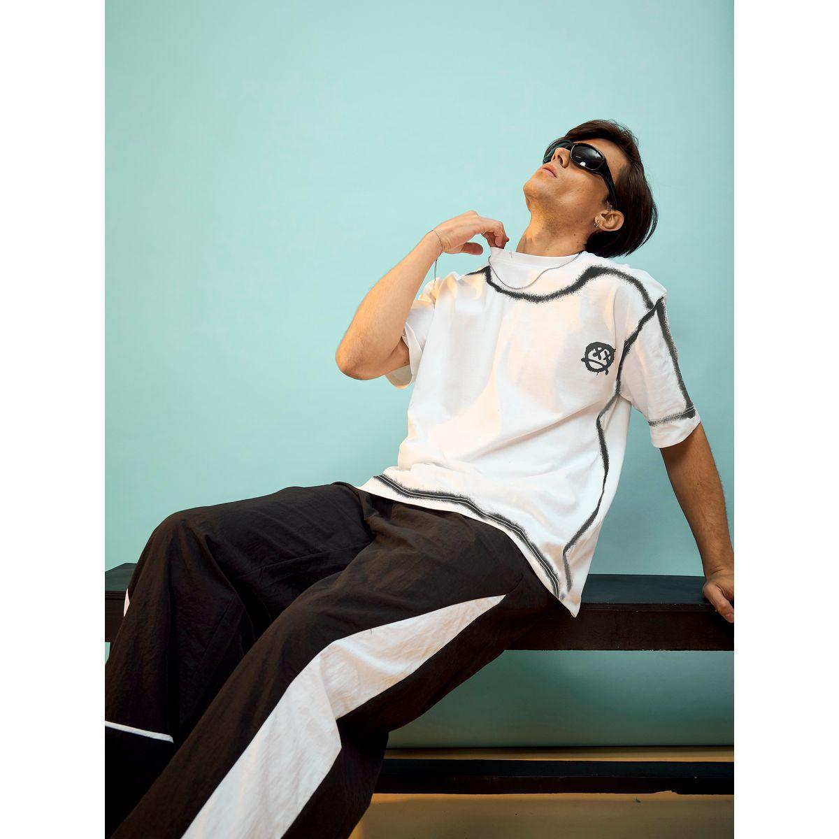 Mascln Sassafras X Styli  Printed Panel Oversized T-Shirt-men-clothing-tshirtsandpolos-tshirts-image-2