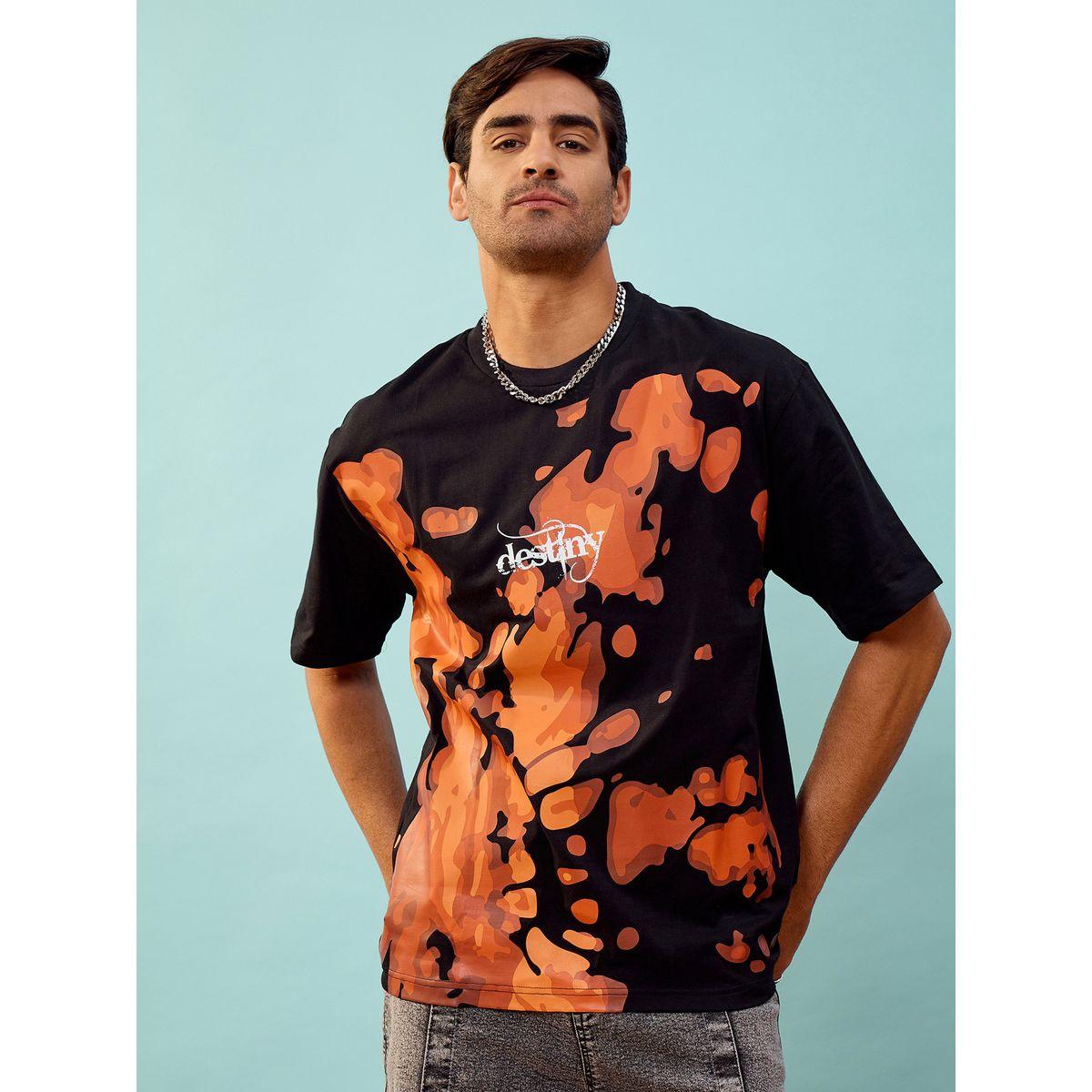 تيشيرت فضفاض مطبع بطبعة جرافيك ماسكلن ساسافراس × ستايلي-men-clothing-tshirtsandpolos-tshirts-image-6