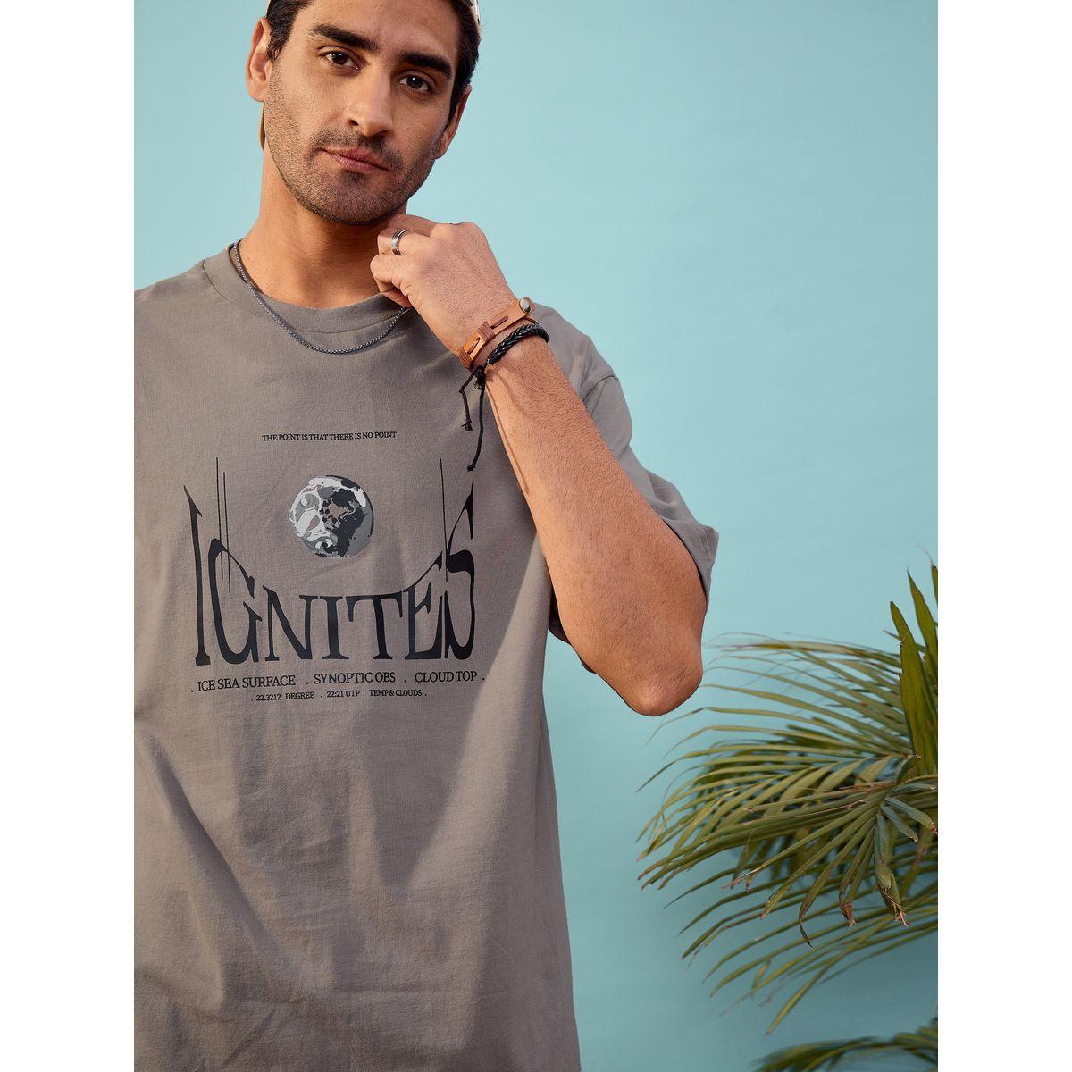 تيشيرت فضفاض مطبع بطبعة جرافيك ماسكلن ساسافراس × ستايلي-men-clothing-tshirtsandpolos-tshirts-image-1