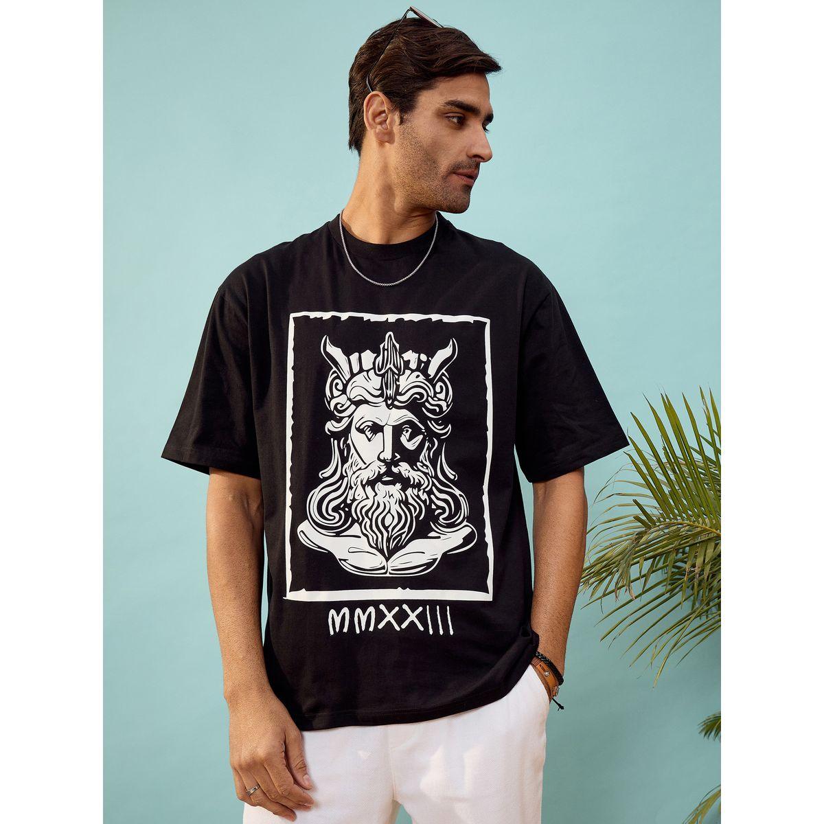 تيشيرت فضفاض مطبع بطبعة جرافيك ماسكلن ساسافراس × ستايلي-men-clothing-tshirtsandpolos-tshirts-image-6