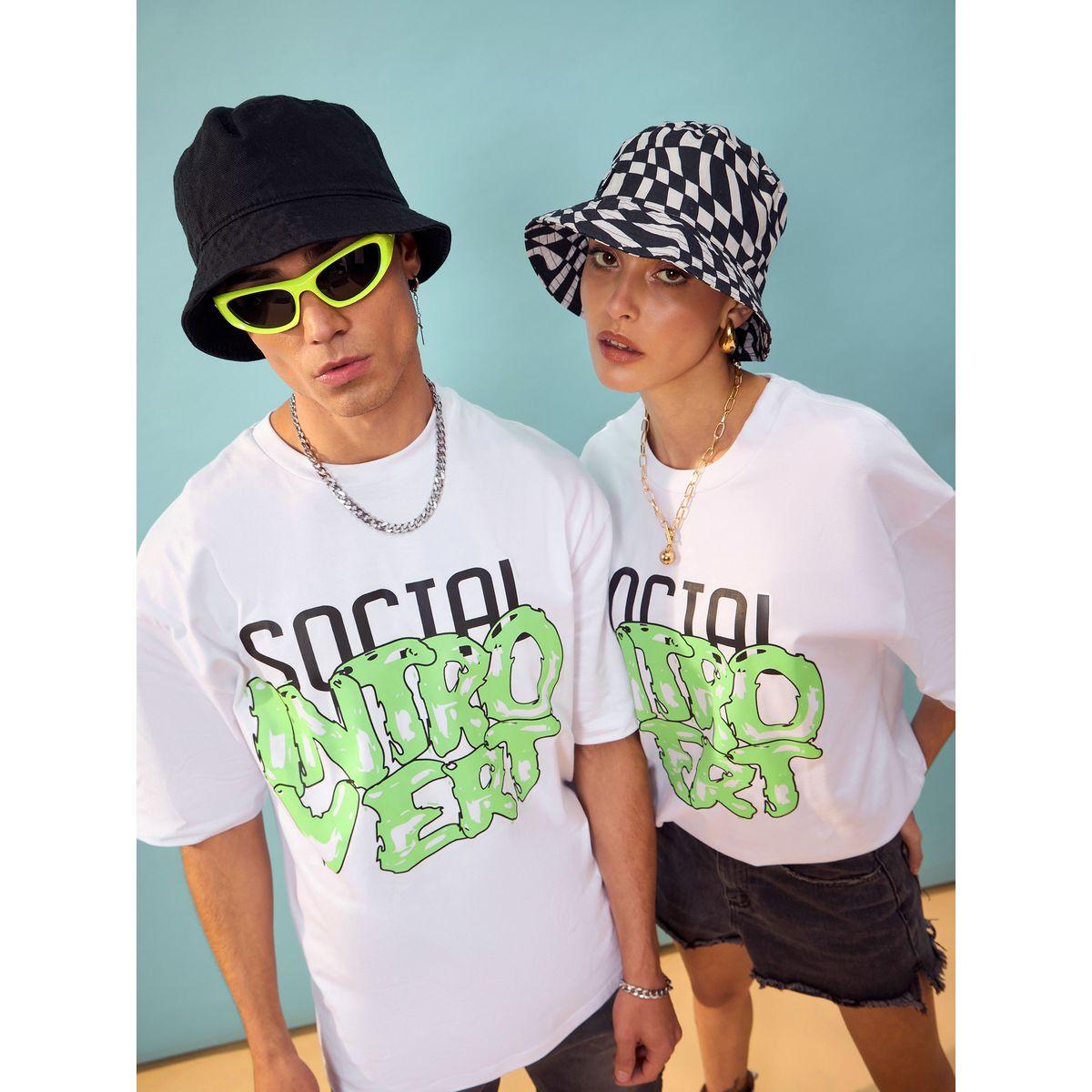 Mascln Sassafras X Styli  Social Introvert Graphic Oversized T-Shirt-men-clothing-tshirtsandpolos-tshirts-image-1
