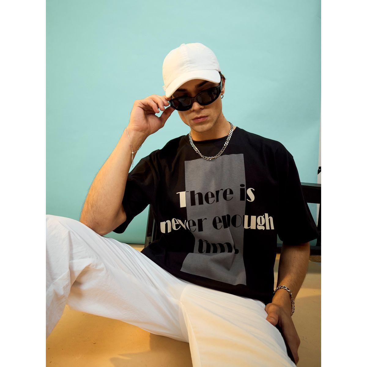 Mascln Sassafras X Styli  Enough Time Slogan Oversized T-Shirt-men-clothing-tshirtsandpolos-tshirts-image-3