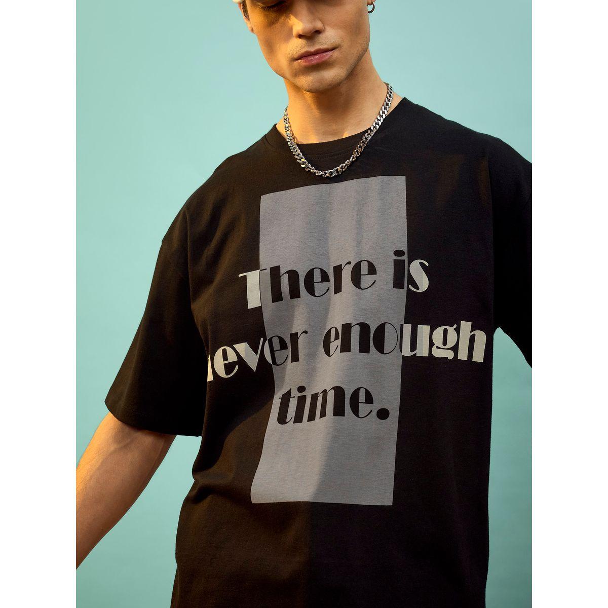 Mascln Sassafras X Styli  Enough Time Slogan Oversized T-Shirt-men-clothing-tshirtsandpolos-tshirts-image-4