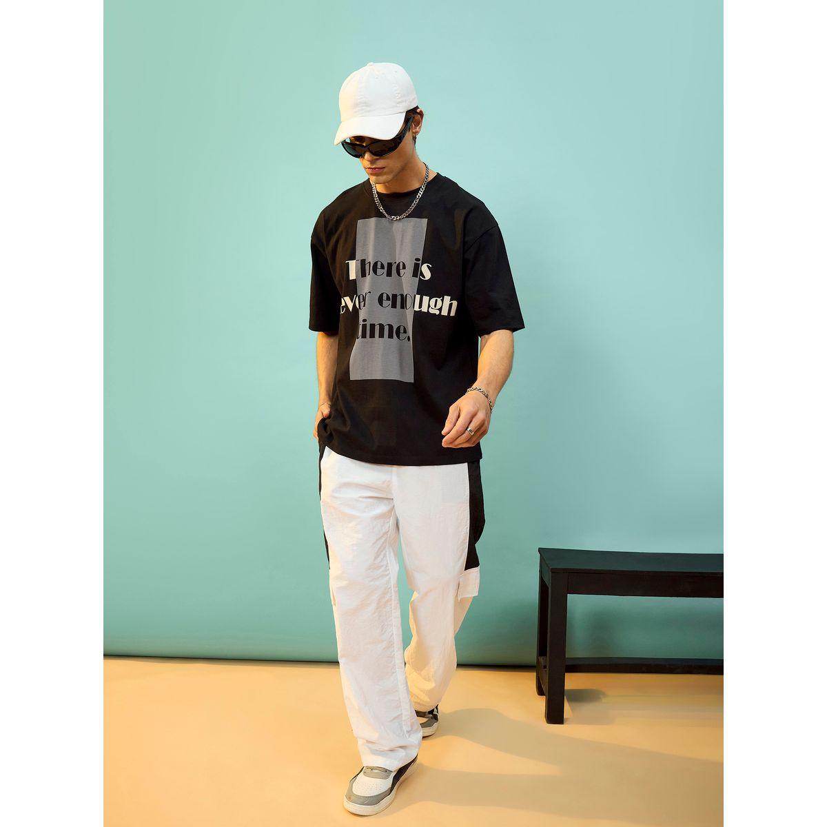 Mascln Sassafras X Styli  Enough Time Slogan Oversized T-Shirt-men-clothing-tshirtsandpolos-tshirts-image-7