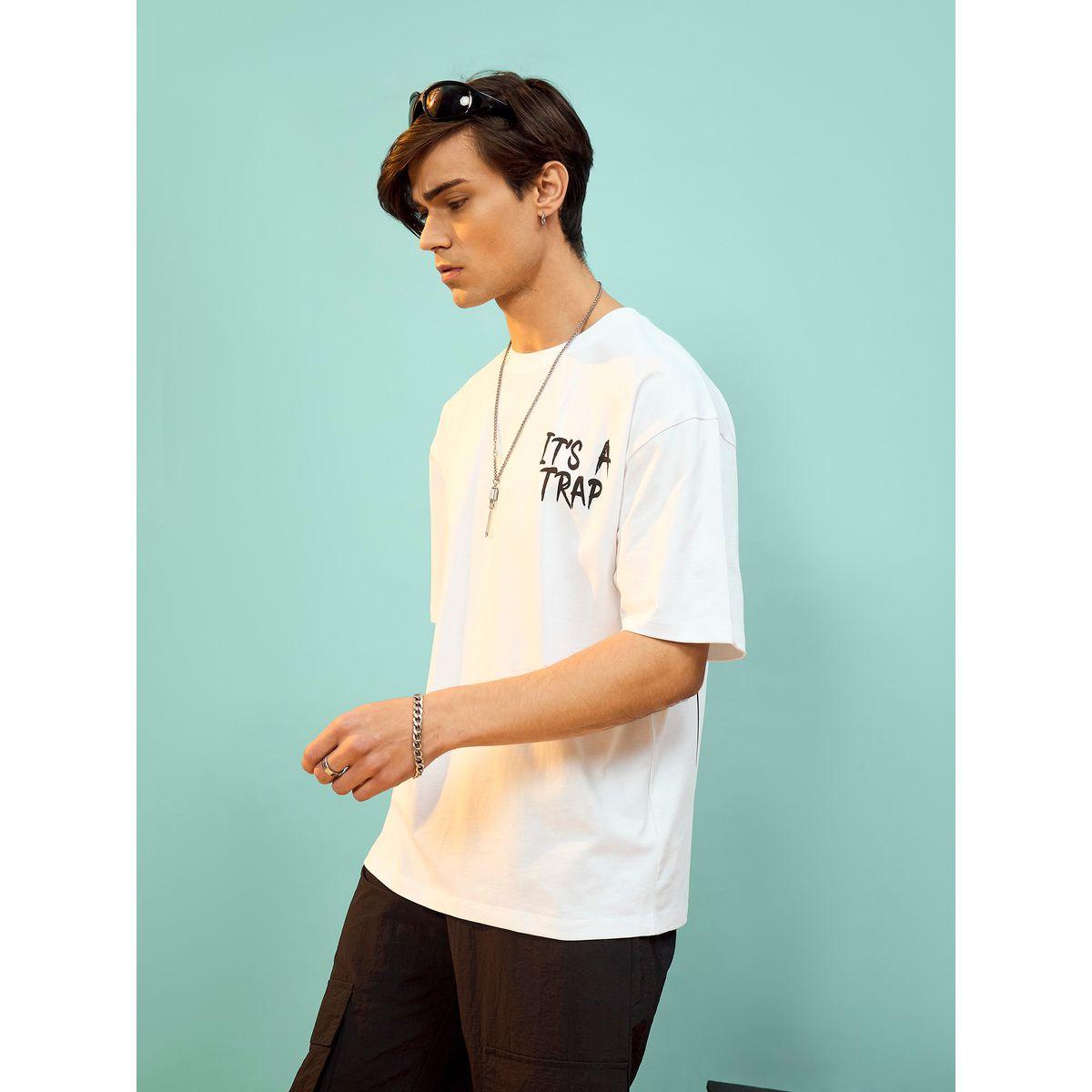 تيشيرت فضفاض مطبع بطبعة جرافيك ماسكلن ساسافراس × ستايلي-men-clothing-tshirtsandpolos-tshirts-image-3
