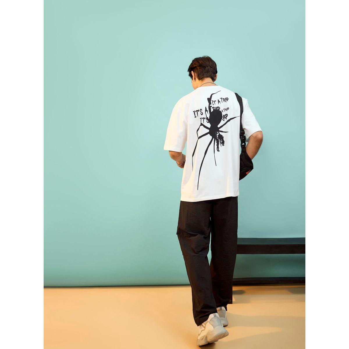 تيشيرت فضفاض مطبع بطبعة جرافيك ماسكلن ساسافراس × ستايلي-men-clothing-tshirtsandpolos-tshirts-image-6