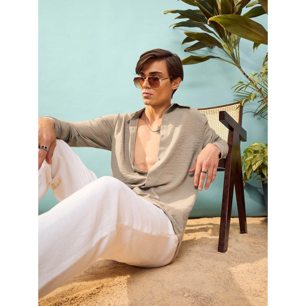 Mascln Sassafras X Styli  Textured Relaxed Fit Shirt-men-clothing-shirts-image-2