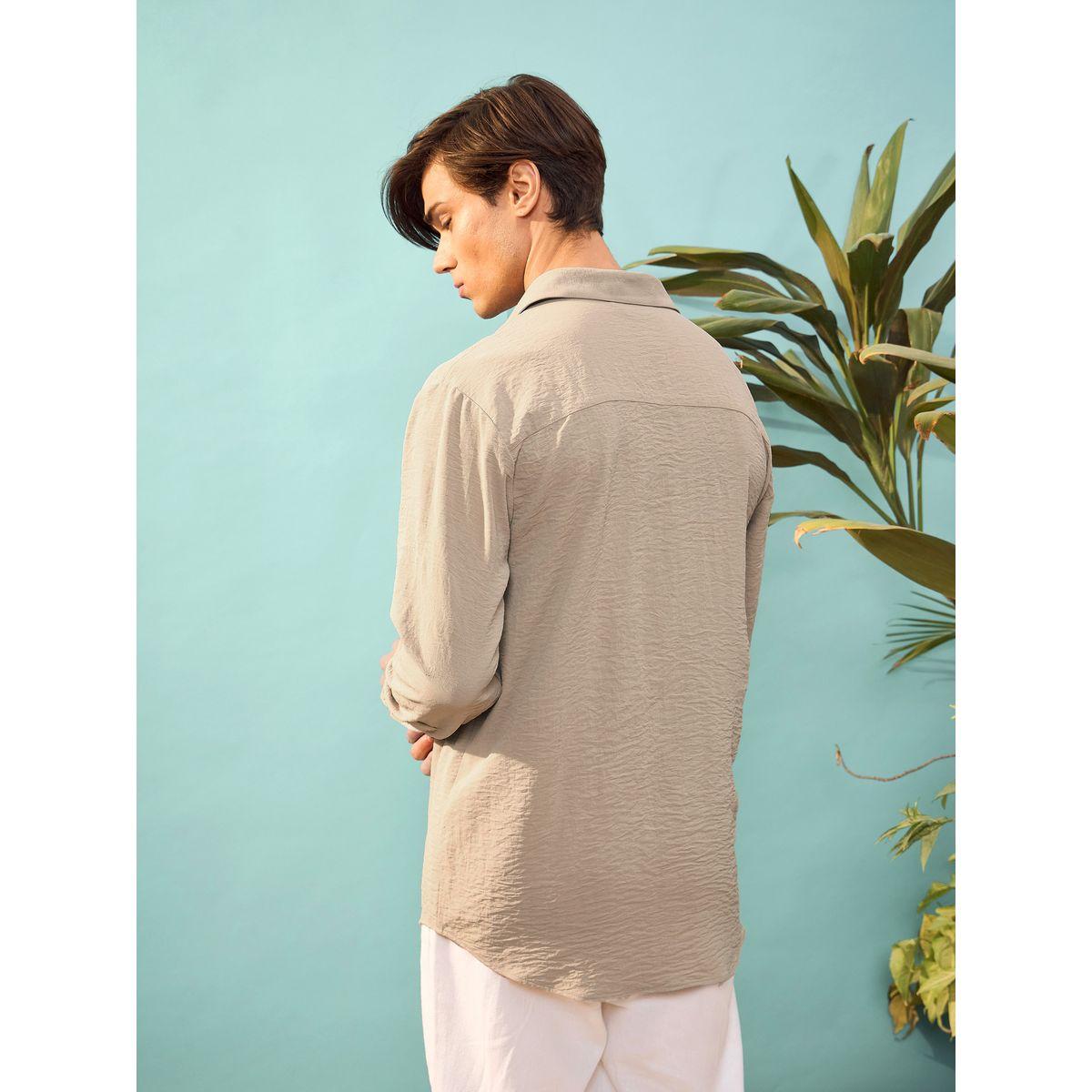 Mascln Sassafras X Styli  Textured Relaxed Fit Shirt-men-clothing-shirts-image-5