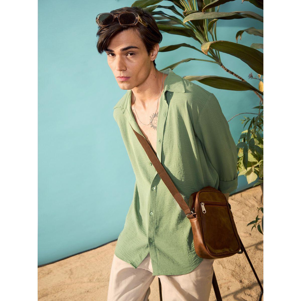 Mascln Sassafras X Styli  Textured Relaxed Fit Shirt-men-clothing-shirts-image-2