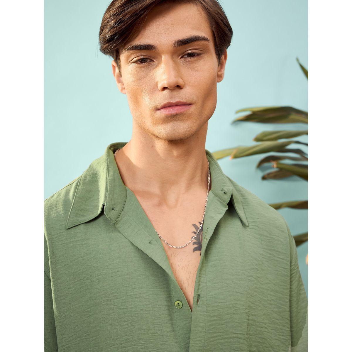 Mascln Sassafras X Styli  Textured Relaxed Fit Shirt-men-clothing-shirts-image-4