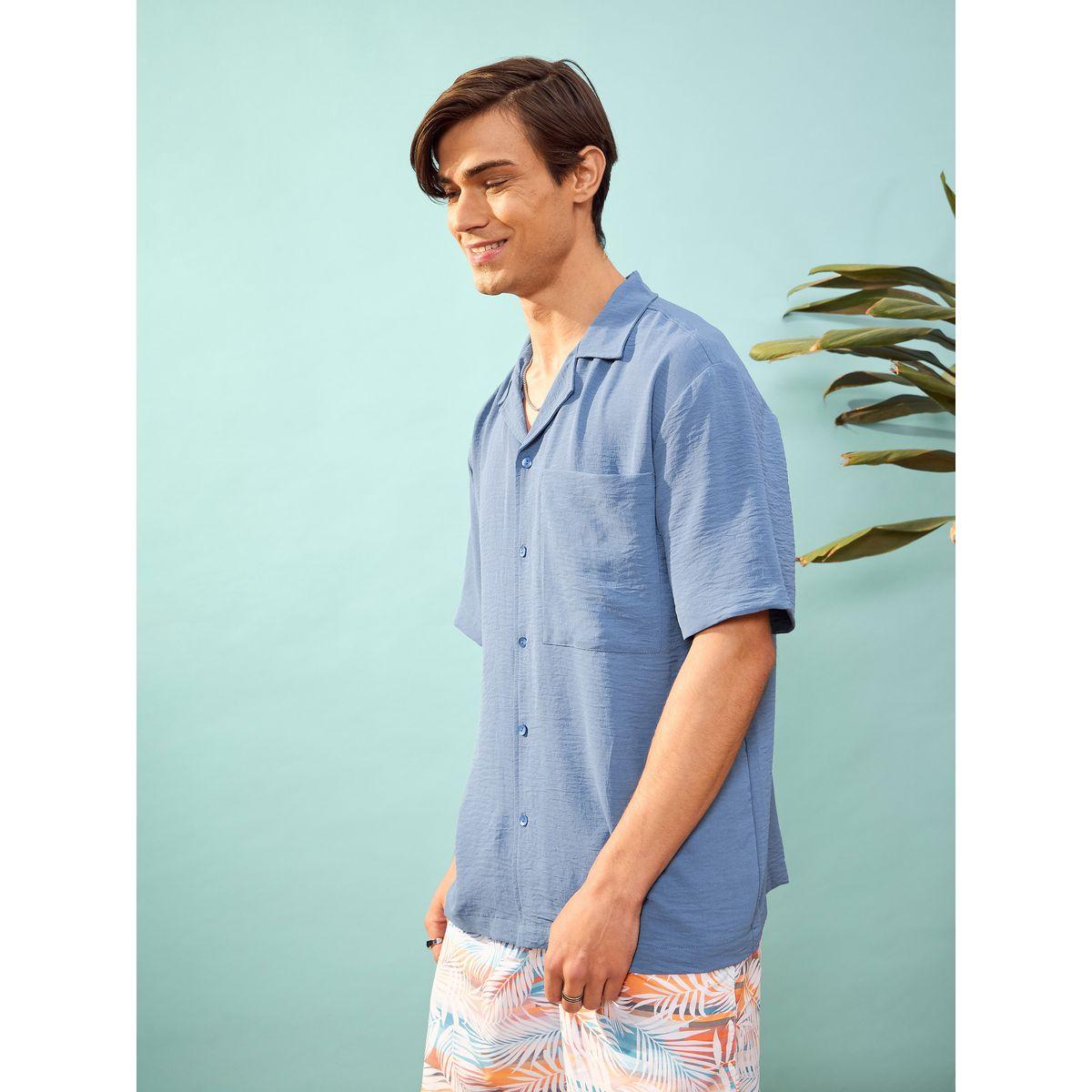 Mascln Sassafras X Styli  Notch Collar Relaxed Fit Shirt-men-clothing-shirts-image-2