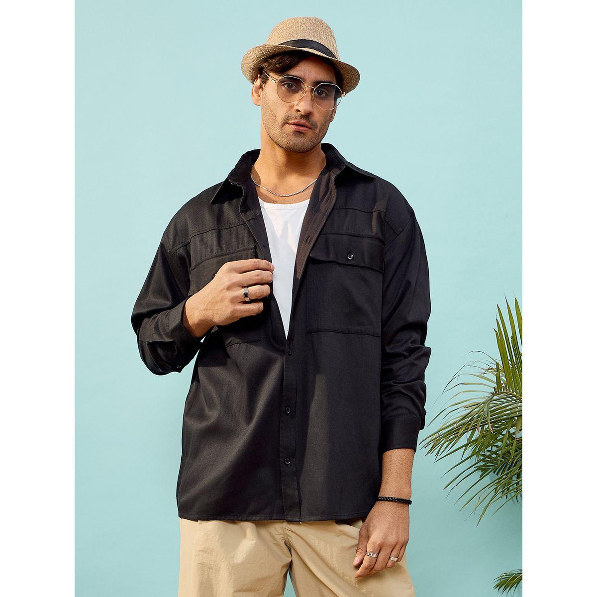 Mascln Sassafras X Styli  Twill Utility Pocket Oversized Shirt-men-clothing-shirts-image-1