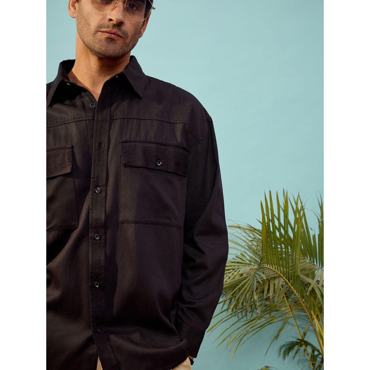 Mascln Sassafras X Styli  Twill Utility Pocket Oversized Shirt-men-clothing-shirts-image-4