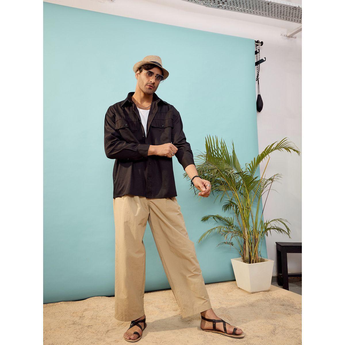 Mascln Sassafras X Styli  Twill Utility Pocket Oversized Shirt-men-clothing-shirts-image-6