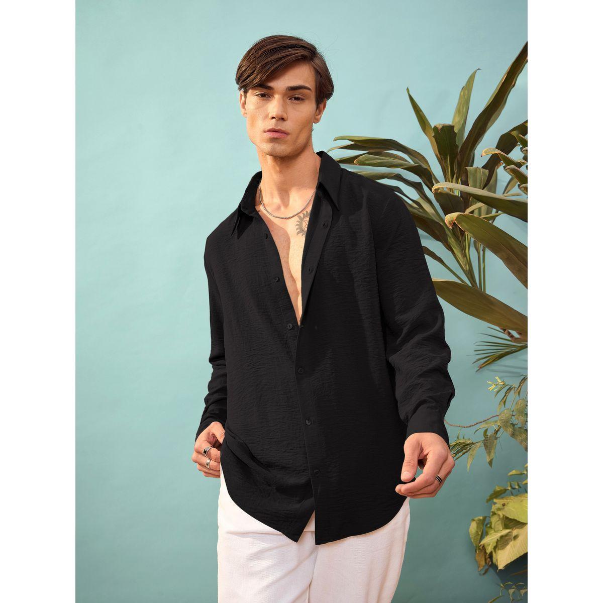 Mascln Sassafras X Styli  Textured Relaxed Fit Shirt-men-clothing-shirts-image-1
