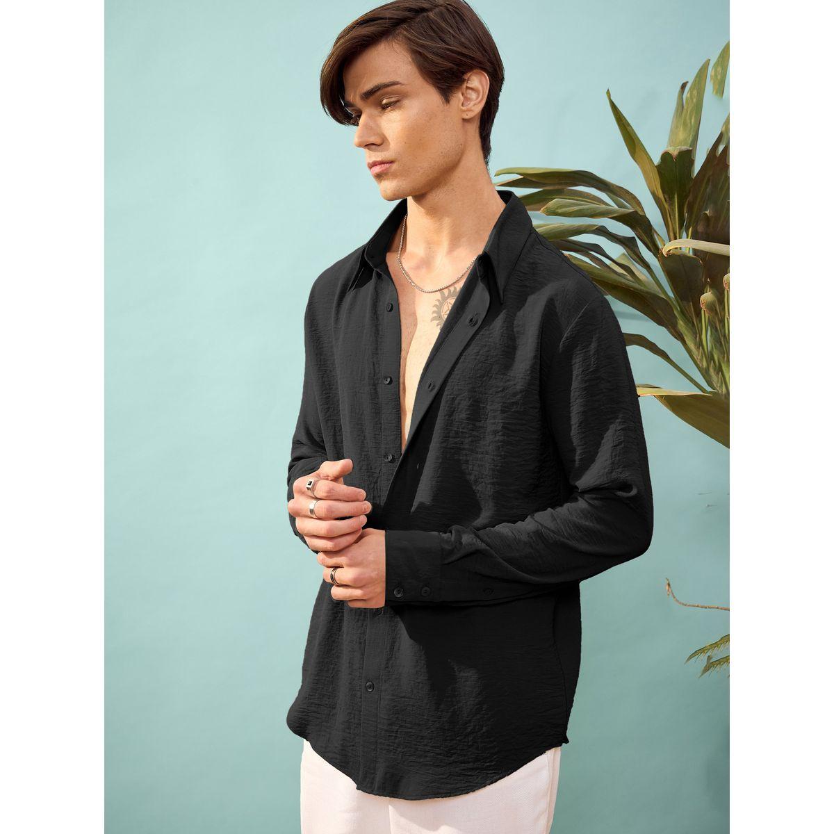 Mascln Sassafras X Styli  Textured Relaxed Fit Shirt-men-clothing-shirts-image-3