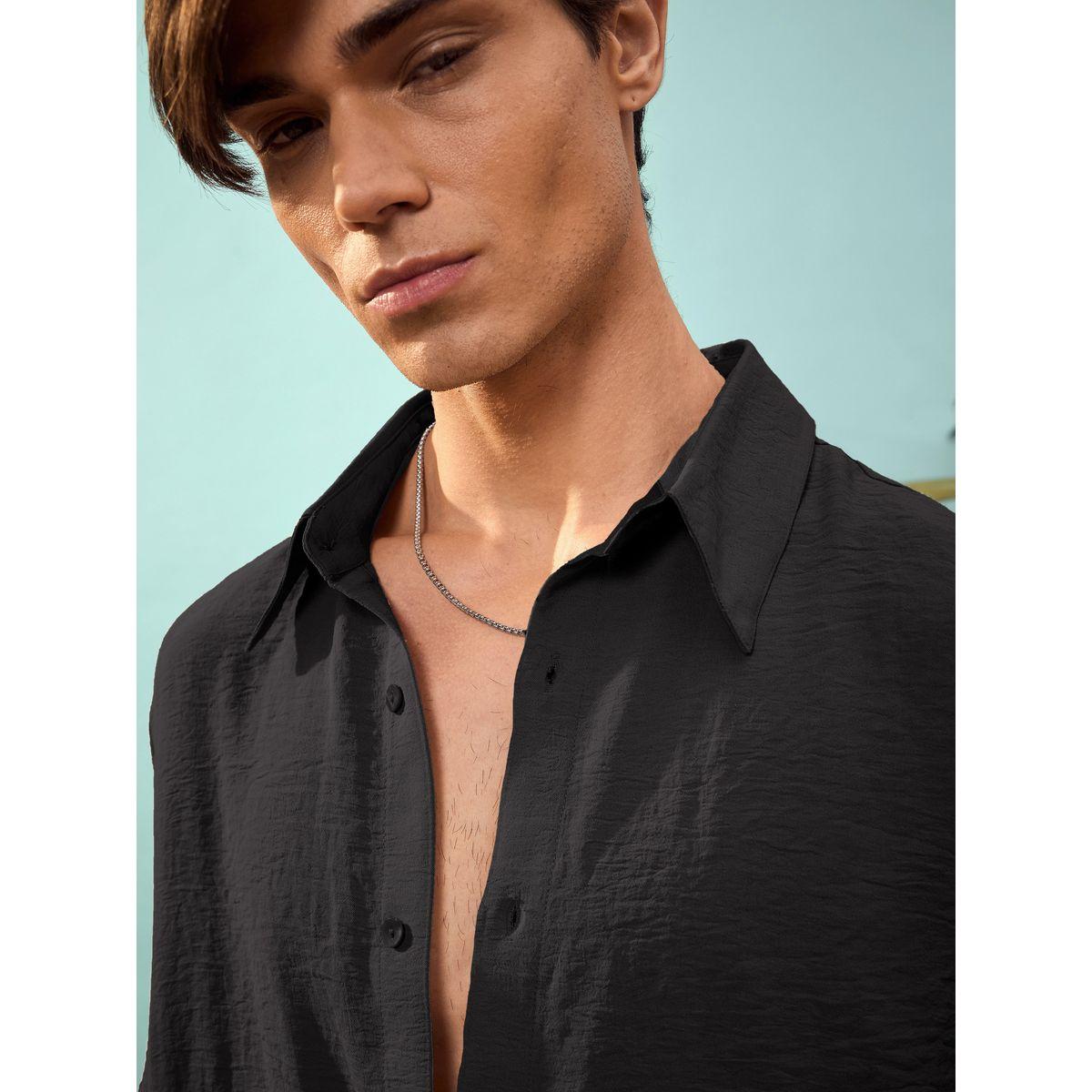 Mascln Sassafras X Styli  Textured Relaxed Fit Shirt-men-clothing-shirts-image-4
