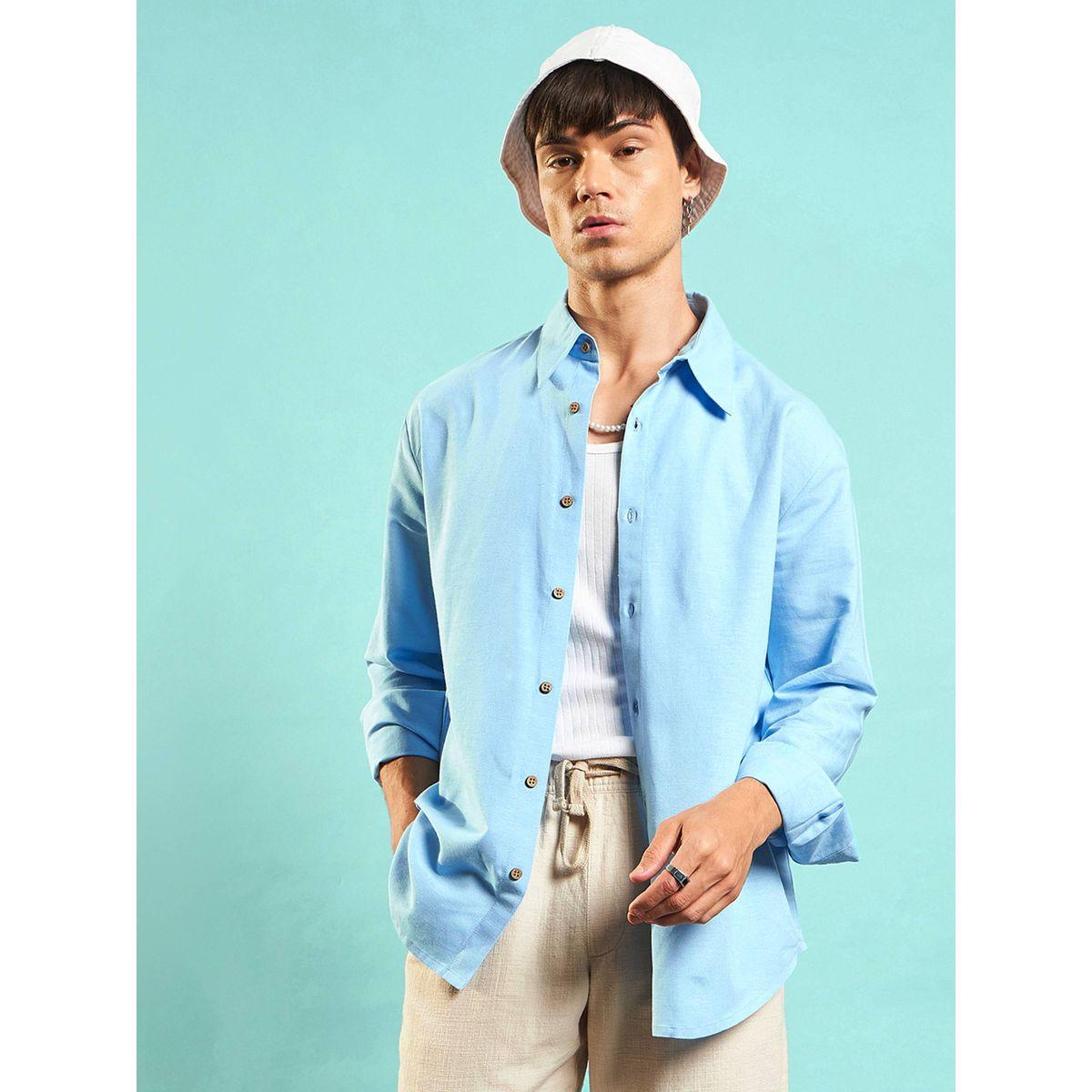 Mascln Sassafras X Styli  Linen Flex Relaxed Fit Shirt-men-clothing-shirts-image-1