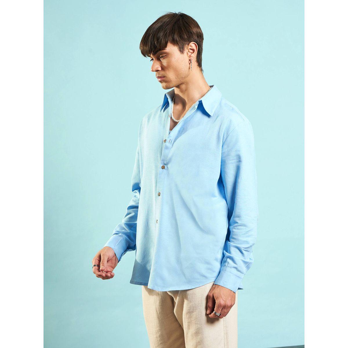 Mascln Sassafras X Styli  Linen Flex Relaxed Fit Shirt-men-clothing-shirts-image-3