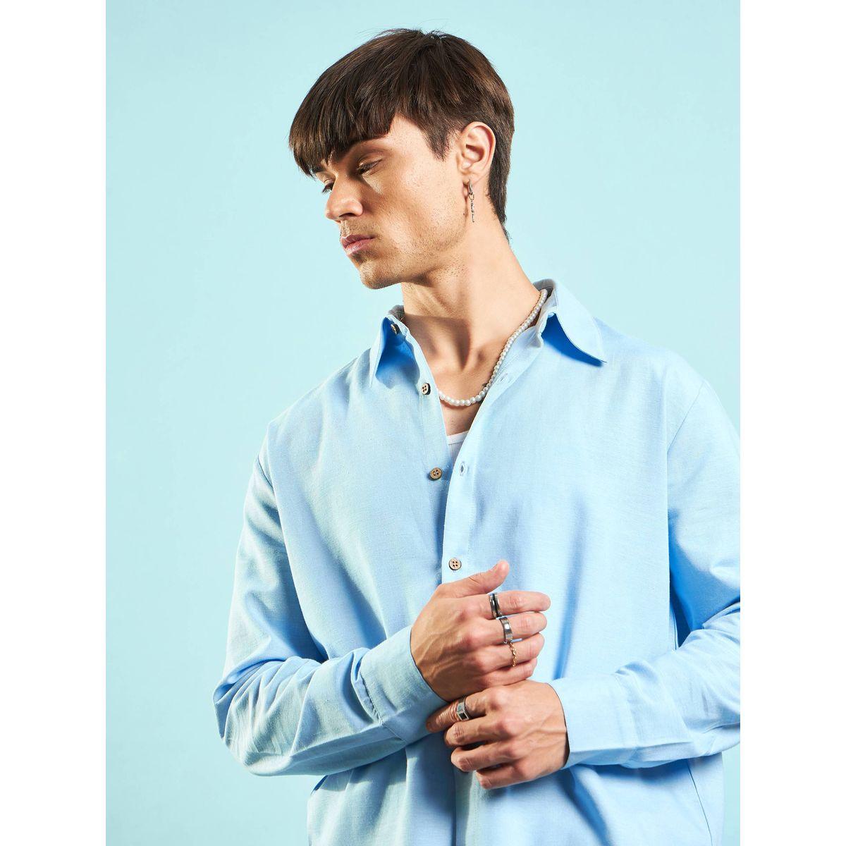 Mascln Sassafras X Styli  Linen Flex Relaxed Fit Shirt-men-clothing-shirts-image-4